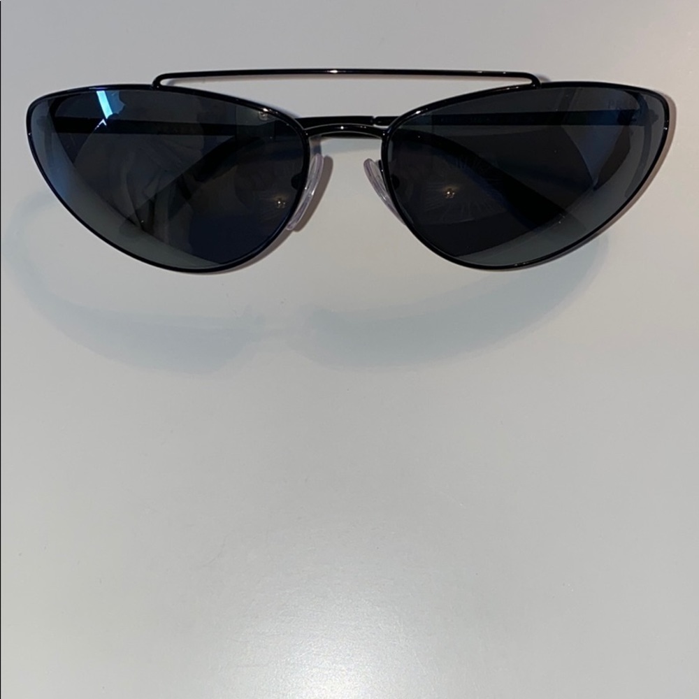 Prada Cat Eye Black Occiali Da Sole Sunglasses - Picture 2 of 11